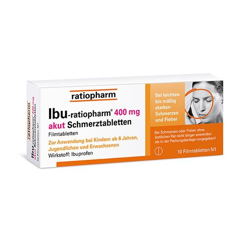 IBU-RATIOPHARM 400 mg akut Schmerztbl.Filmtabl.