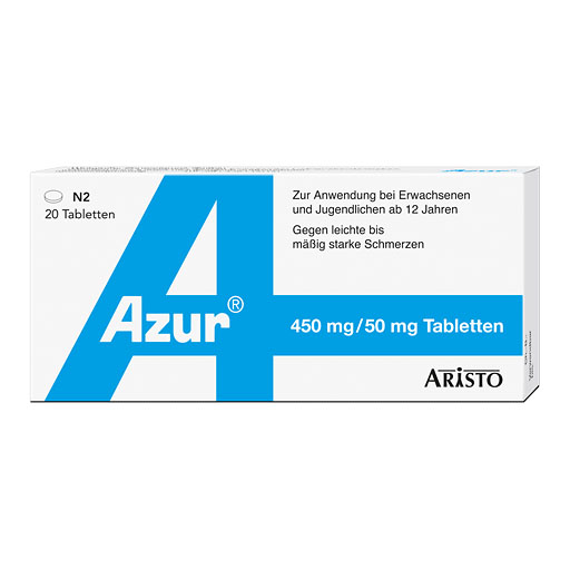 Azur Schmerztabletten mit Paracetamol & Coffein