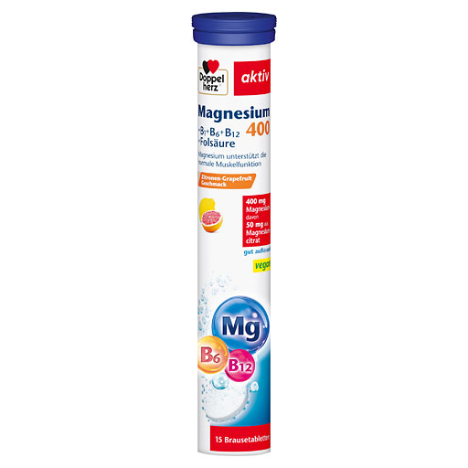 DOPPELHERZ Magnesium 400+B1+B6+B12+Fols&auml;ure BTA
