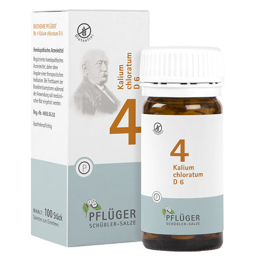 BIOCHEMIE Pfl&uuml;ger 4 Kalium chloratum D 6 Tabletten