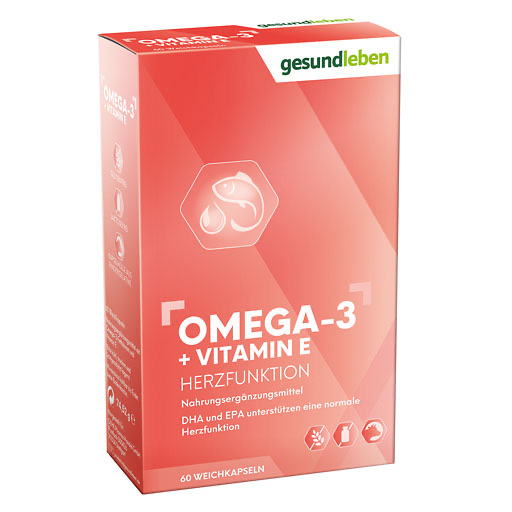 GESUND LEBEN Omega-3 1.000 mg Kapseln+Vitamin E