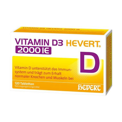 VITAMIN D3 HEVERT 2000 I.E. Tabletten