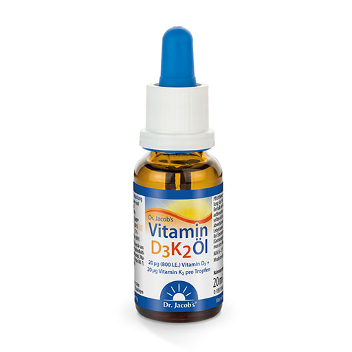 VITAMIN D3K2 &Ouml;l 800 I.E.+20 &mu;g D3+K2 Dr.Jacob's