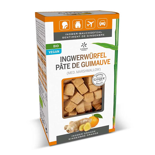 INGWER GINJER Ingwerw&uuml;rfel Orange