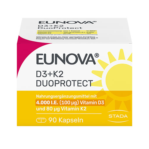 EUNOVA DuoProtect D3+K2 4000 I.E./80 &mu;g Kapseln