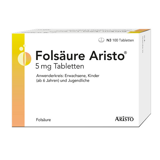 FOLS&Auml;URE ARISTO 5 mg Tabletten