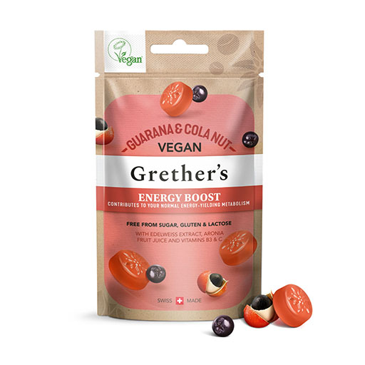 GRETHERS vegan Energy Boost Guarana & Cola nut