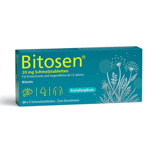 BITOSEN 20 mg Allergie- & Heuschnupfen-Schmelztabletten