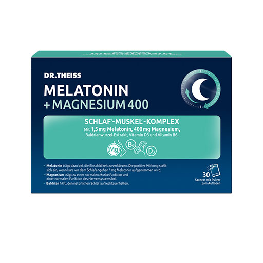 DR.THEISS Melatonin+Magn.400 Schlaf-Komplex Pulver